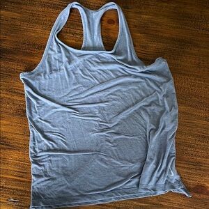 Nike Women's Light Blue/Grey Tank Top